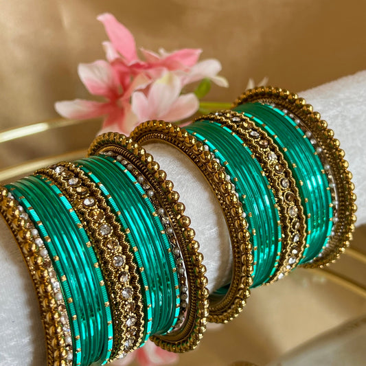 Small Mermaid Bangle Set/Indian/ Pakistani/Jewelley/ Fashion Bracelet