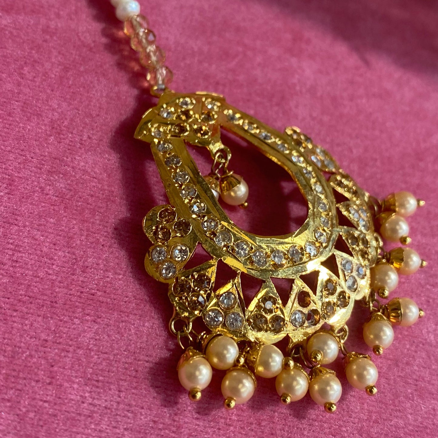 Gold Plated Tikka-Faulty!/ Tikli/ Indian/ Pakistani Fashion Jewellery/ Maang Tikkas