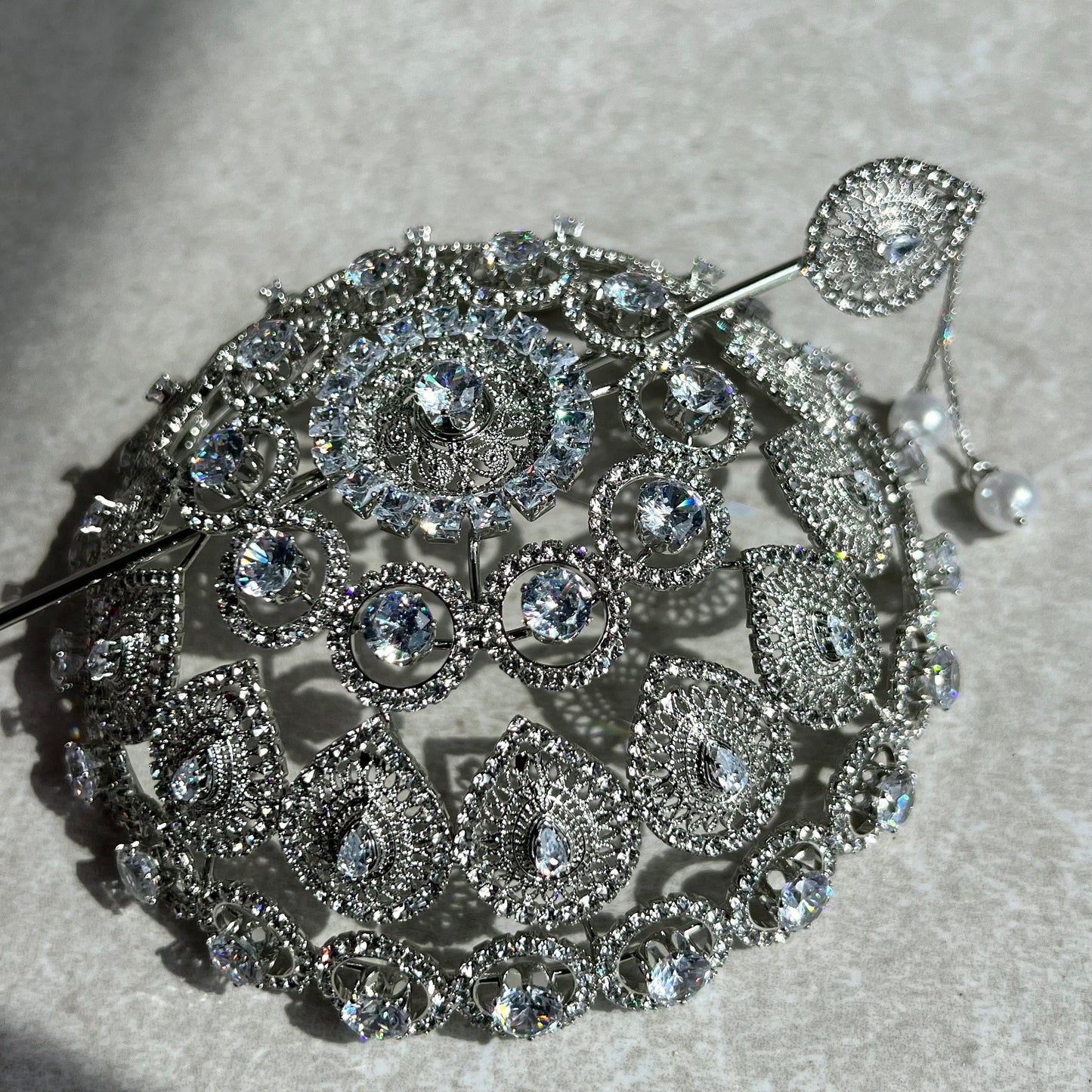 Metal Crystal Hair Accessory/ Unique Style/ Indian/ Pakistani/Fashion Jewellery/ Gift for Women