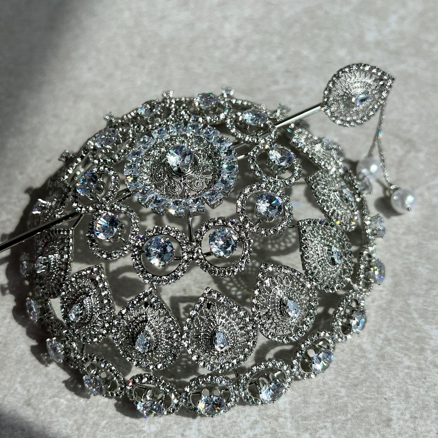 Metal Crystal Hair Accessory/ Unique Style/ Indian/ Pakistani/Fashion Jewellery/ Gift for Women