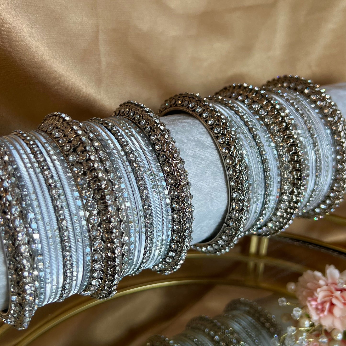 Silver Bangle Set/Indian/ Pakistani/Jewelley/ Fashion Bracelet