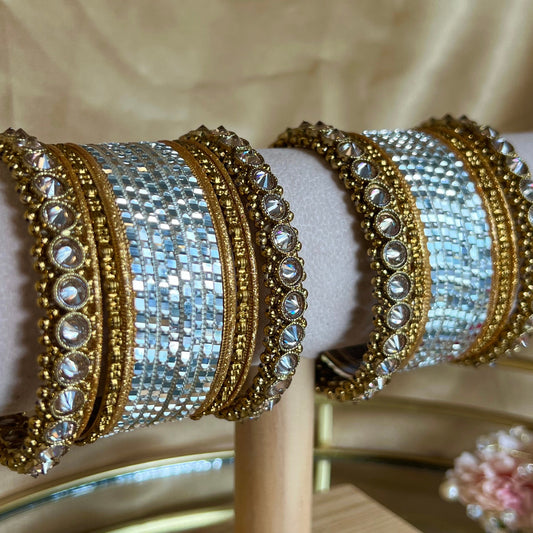 Gold/ Silver Bangle Set/Indian/ Pakistani/Jewelley/ Fashion Bracelet