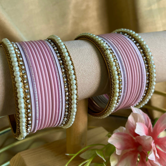 Pink Bangle Set/Indian/ Pakistani/Jewelley/ Fashion Bracelet