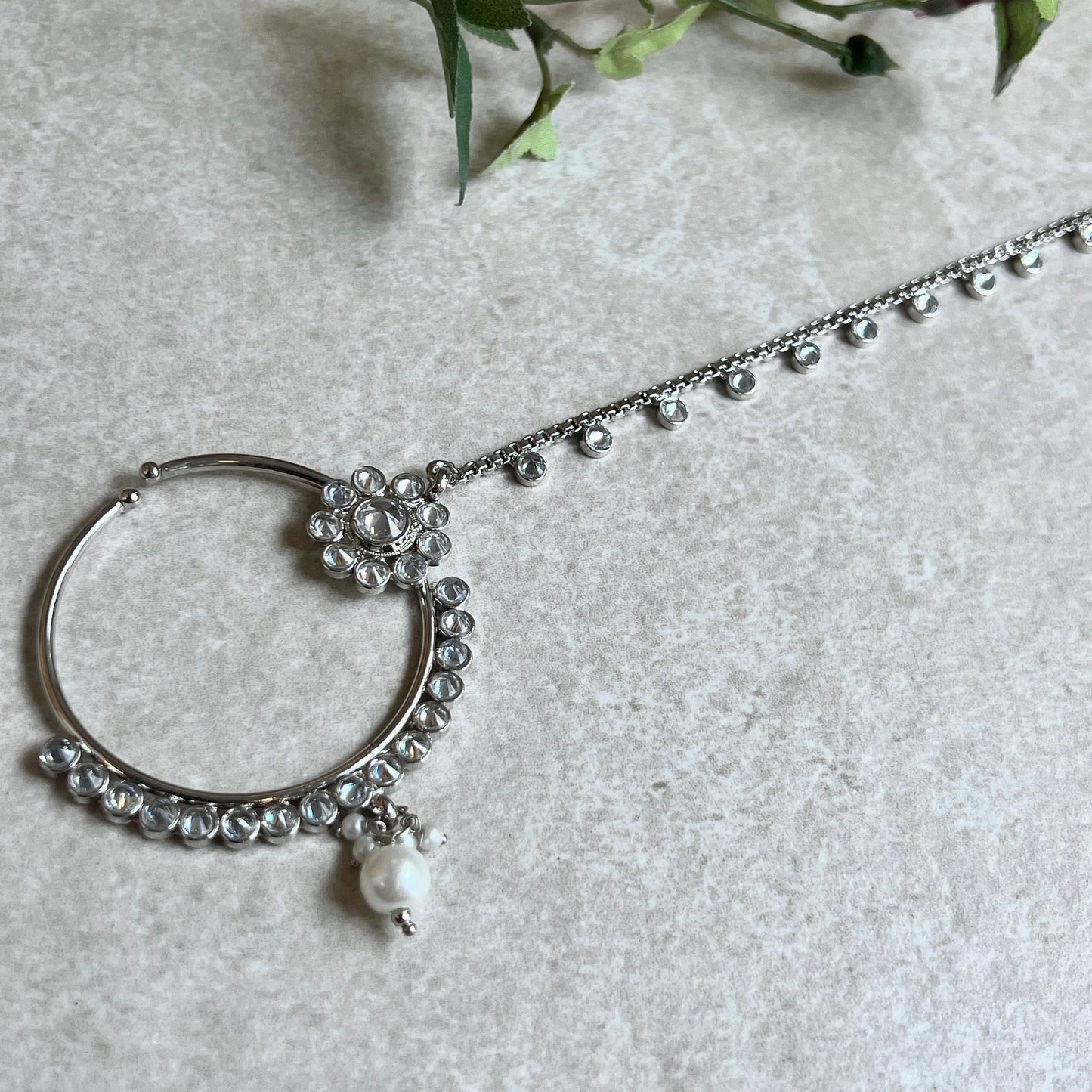 Non-Piercing Nose Ring - Silver