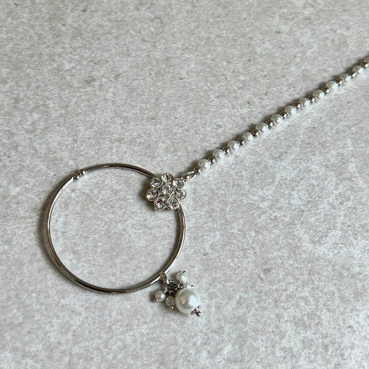 Non-Piercing Nose Ring - White