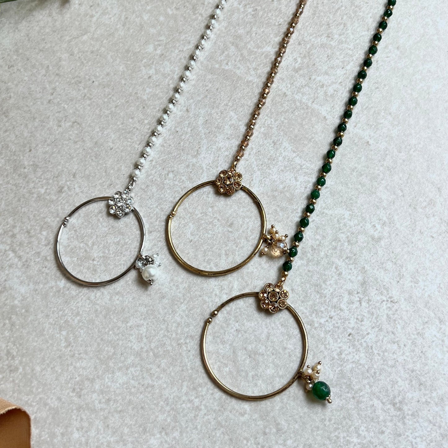 Non-Piercing Nose Ring - White