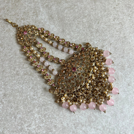 Pink Jhumar/ Passa/ Indian/ Pakistani Style/Headpieces