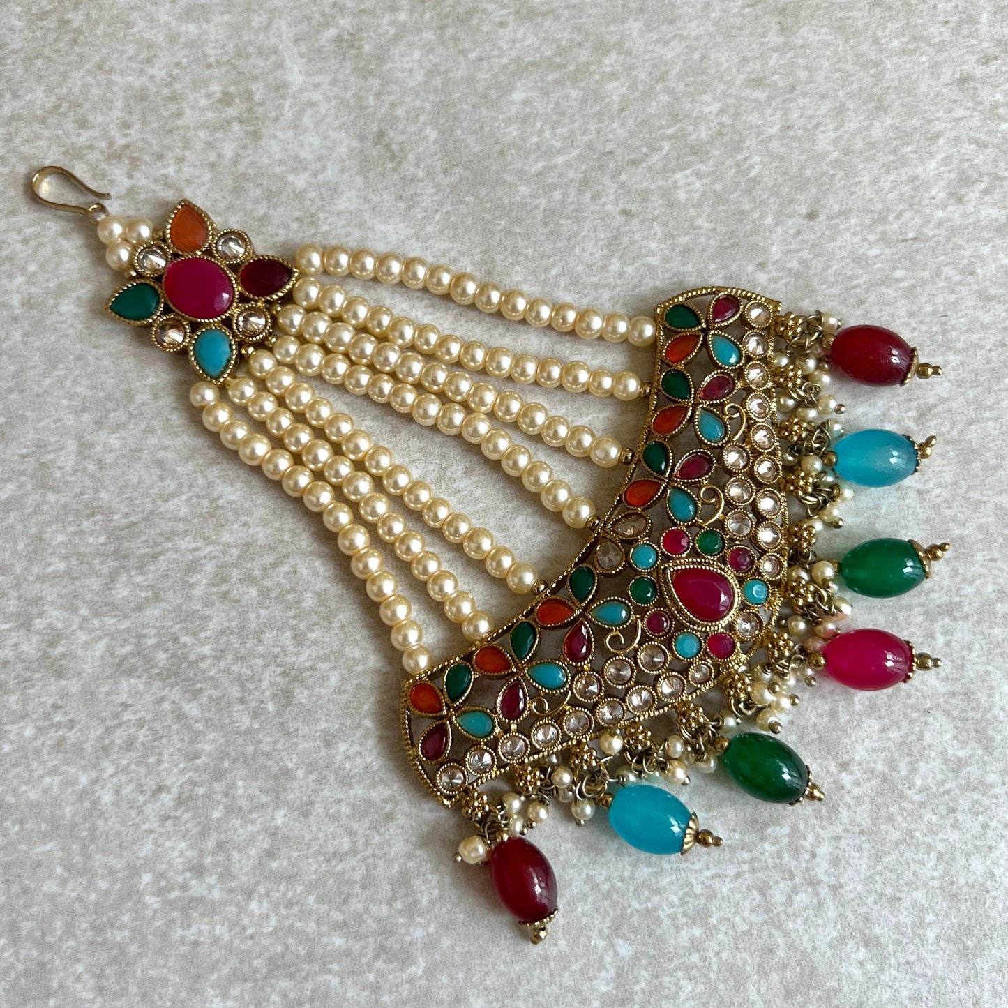 Multicolour Jhumar/ Passa/ Indian/ Pakistani Style/Headpieces