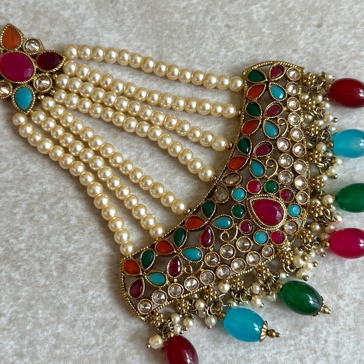 Multicolour Jhumar/ Passa/ Indian/ Pakistani Style/Headpieces