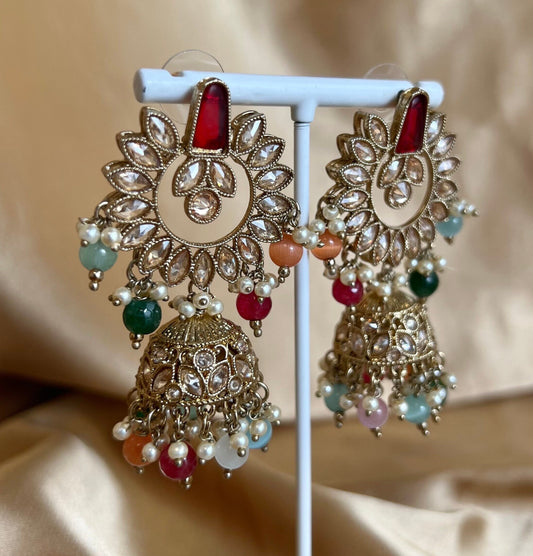 Crystal Earrings - Red/ Fashion Jewellery/ Gift for Women