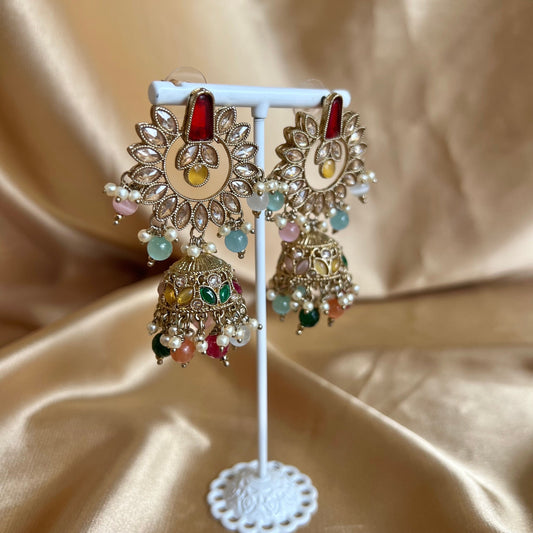 Crystal Earrings - Red / Yellow/ Fashion Jewellery/ Gift for Women