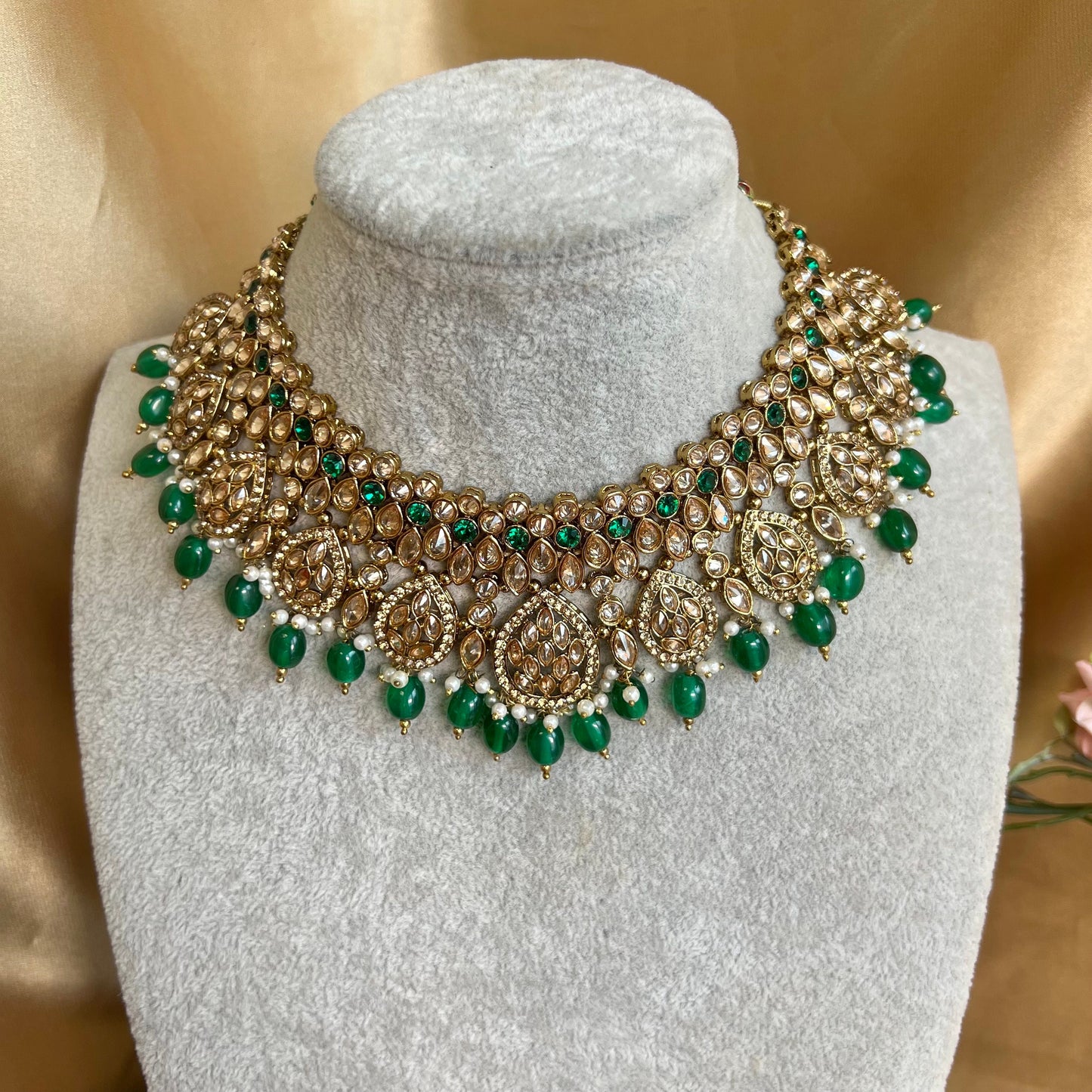 Green/Necklace only/ Unique Style/ Indian/ Pakistani/Fashion Jewellery/ Gift for Women