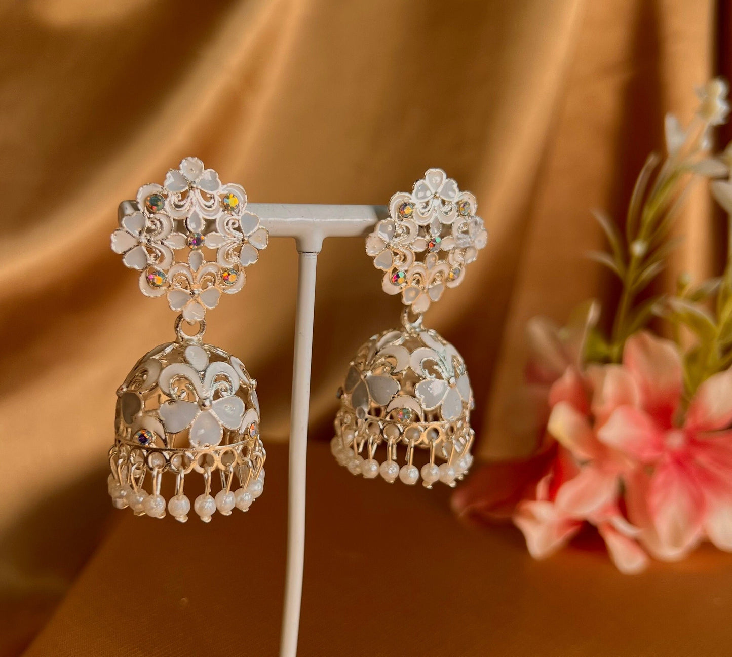 Light Weight Jhumka Earring/ Indian Style Earring/ Pakistani Fashion/ Fashion Jewellery/ Gift for Women