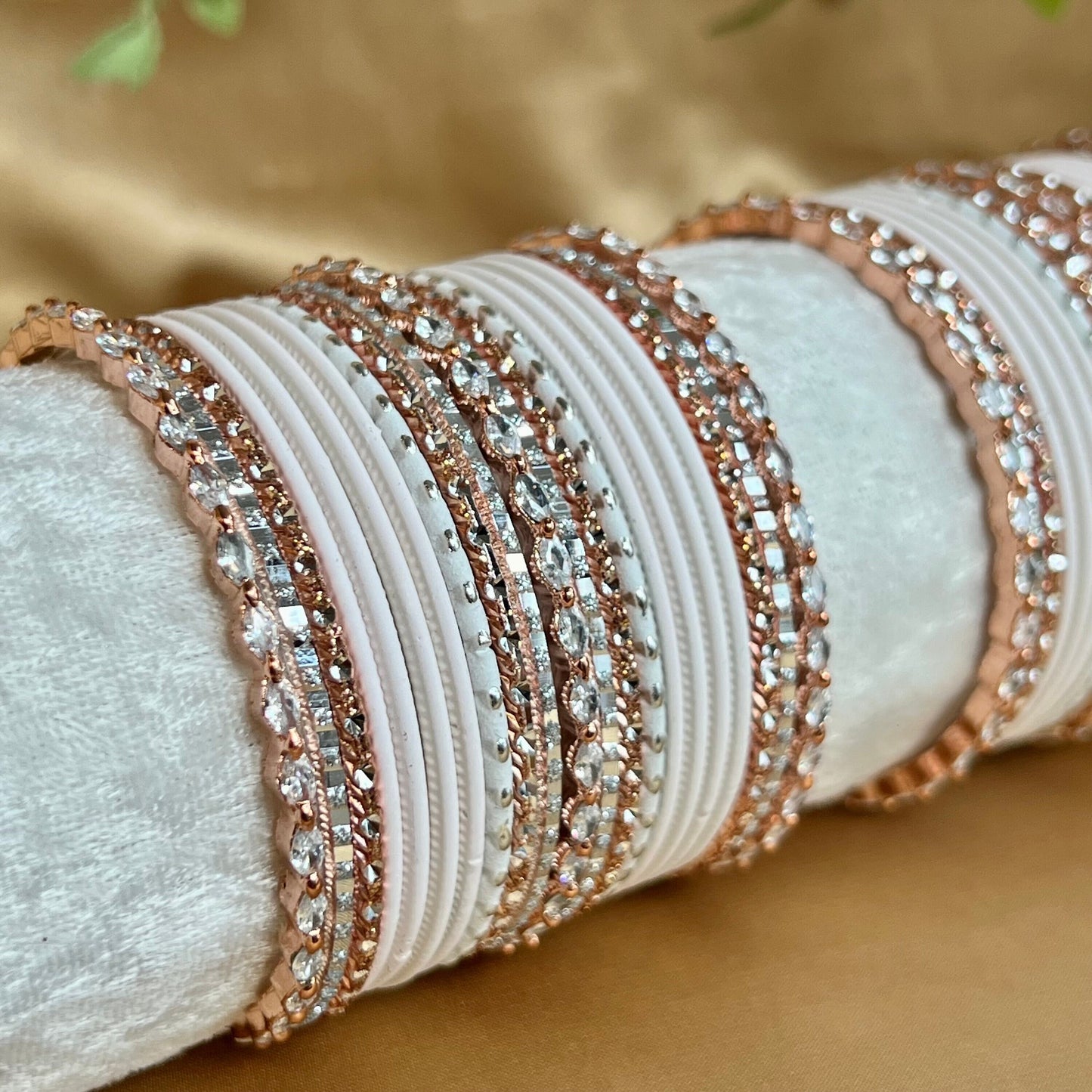 Rose Gold Midi Bangle Set/Indian/ Pakistani/Jewelley/ Fashion Bracelet