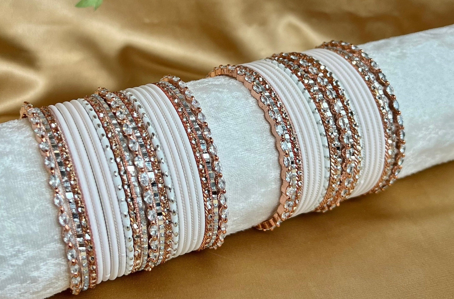 Rose Gold Midi Bangle Set/Indian/ Pakistani/Jewelley/ Fashion Bracelet
