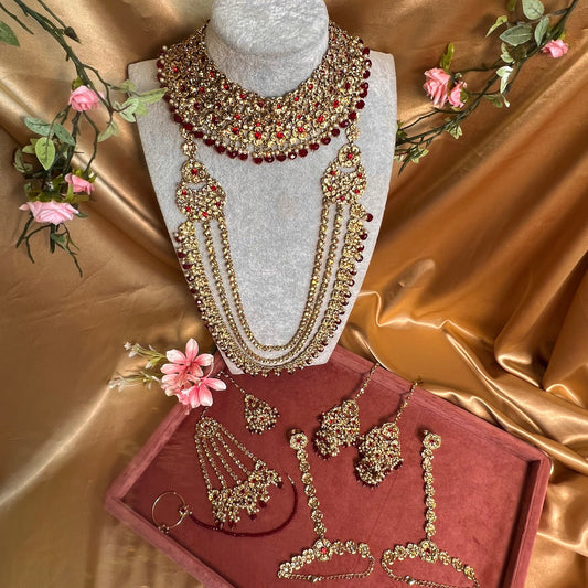 Maroon Full Bridal Set