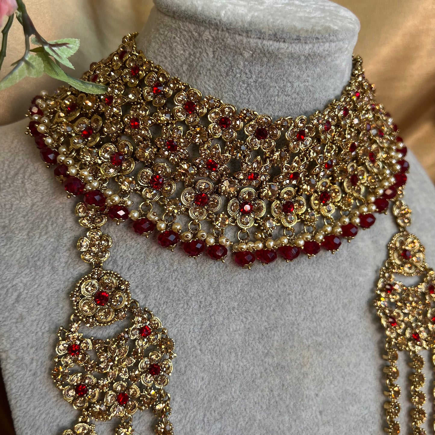 Maroon Full Bridal Set