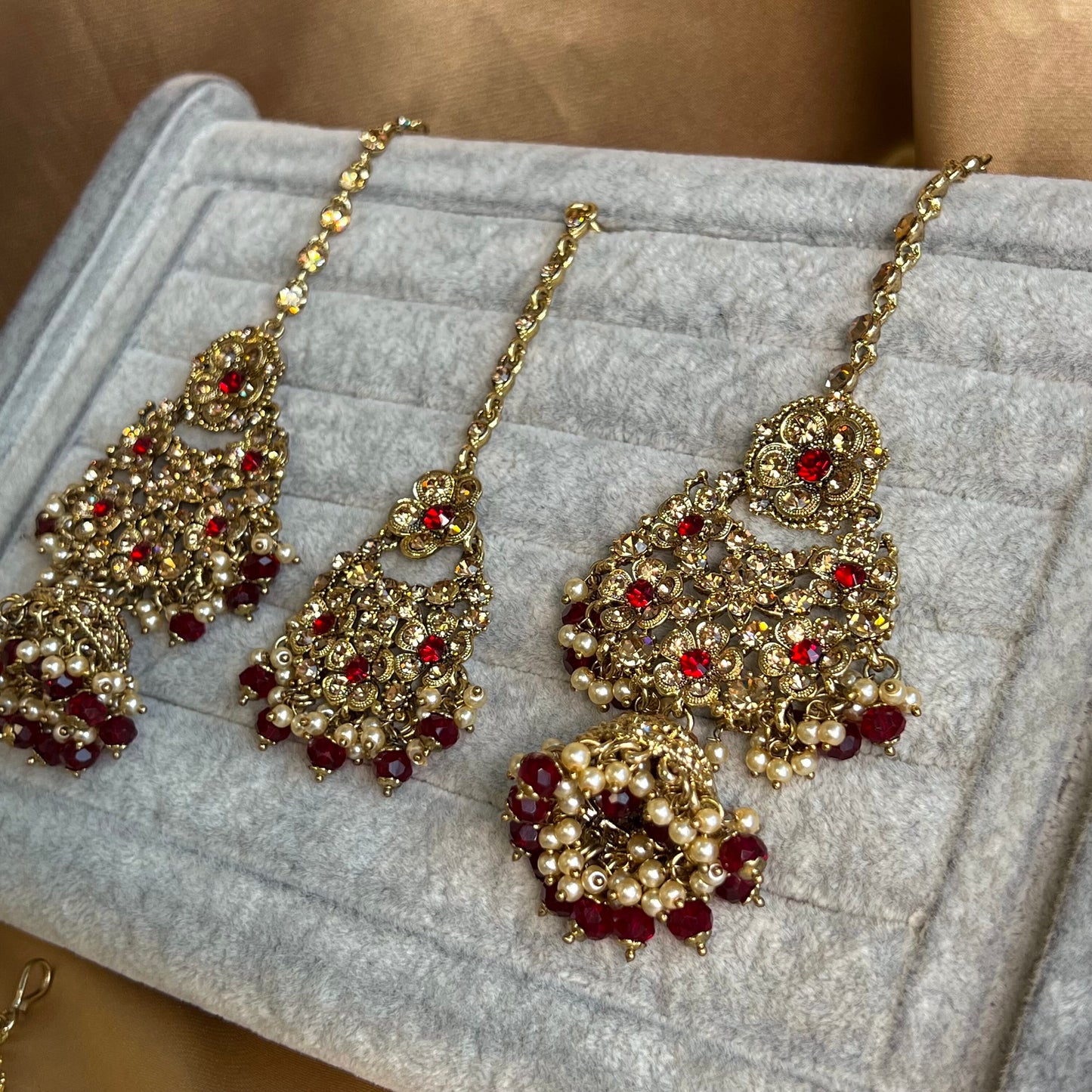 Maroon Full Bridal Set