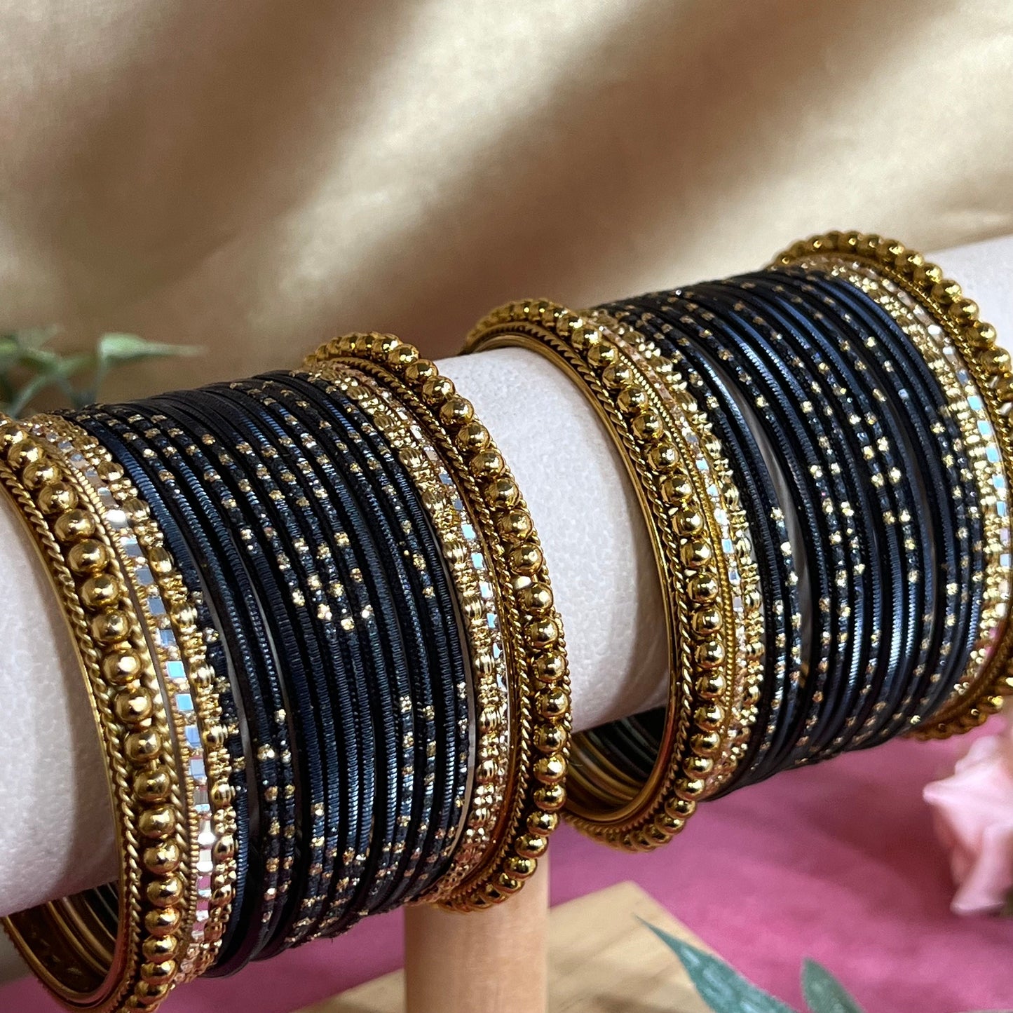 Small Black Bangle Set/Indian/ Pakistani/Jewelley/ Fashion Bracelet