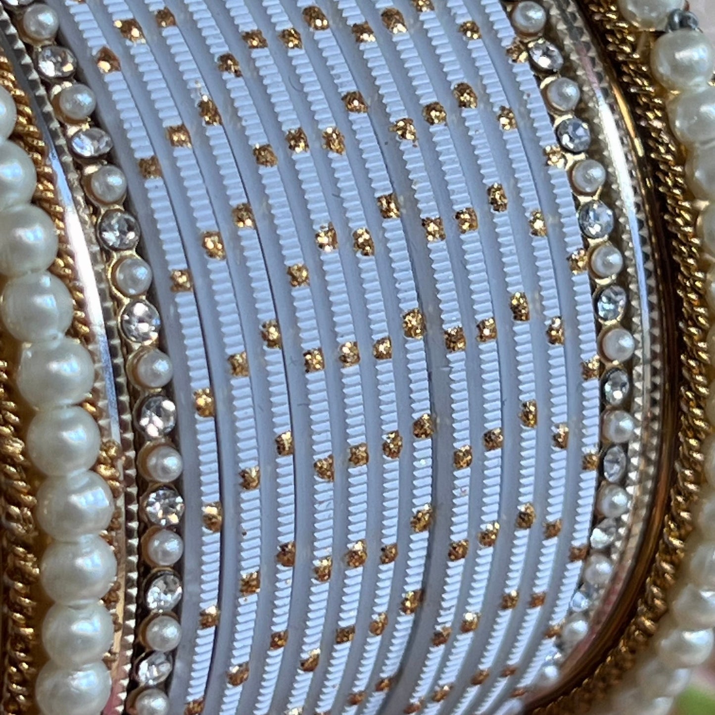 Small White Bangle Set/Indian/ Pakistani/Jewelley/ Fashion Bracelet