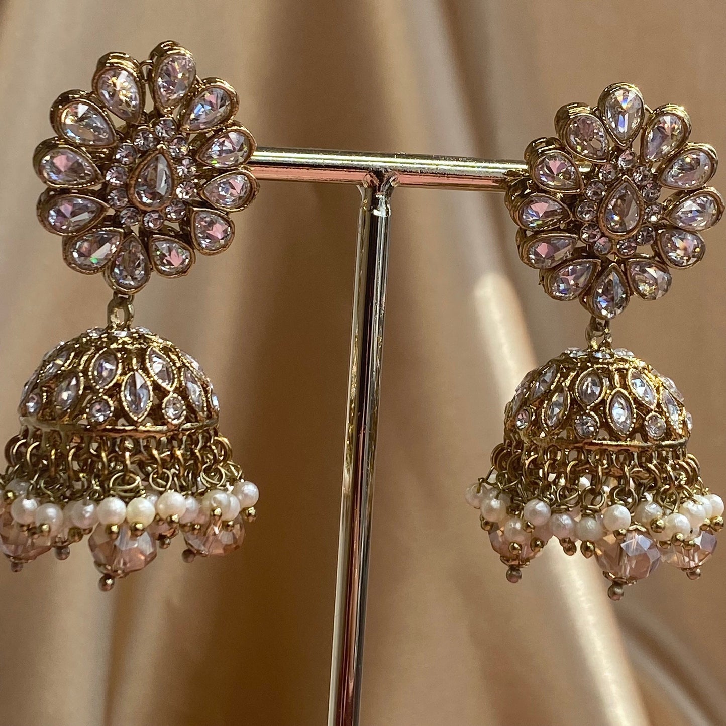 Golden Glow Full Bridal Set Indian/ Pakistani Style/Necklace/ Earring/Tikka/Wedding