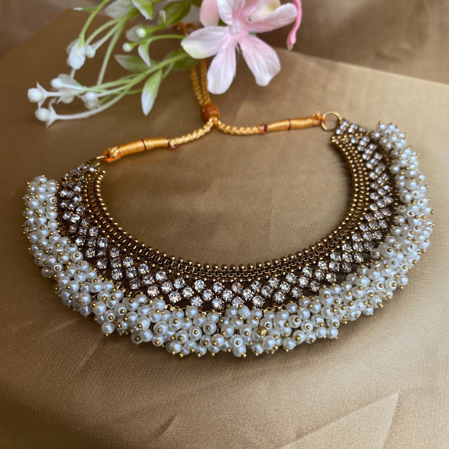 Pearly Necklace only/ Unique Style/ Indian/ Pakistani/Fashion Jewellery/ Gift for Women