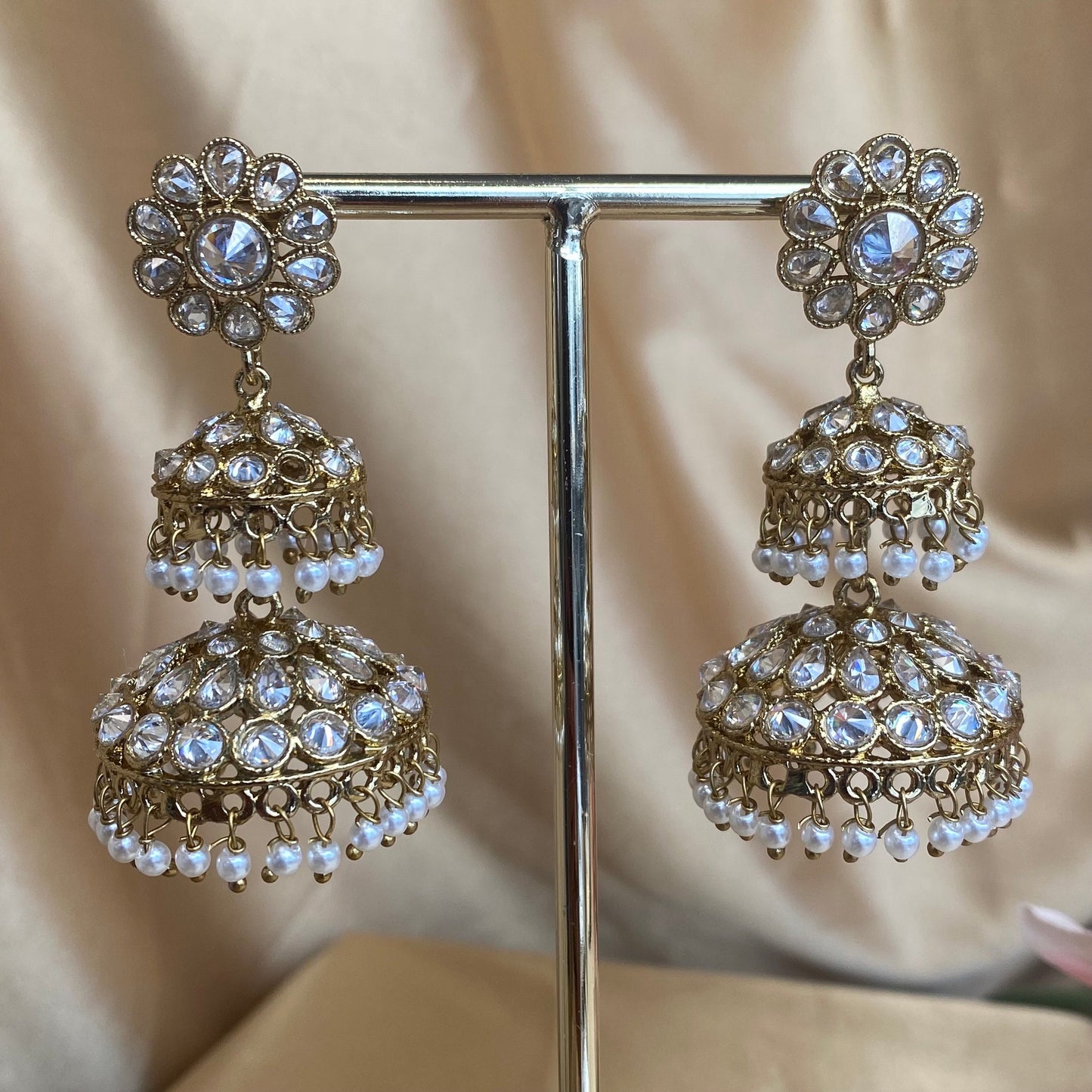 Jhumka Earrings Indian Style Earring/ Pakistani Fashion/ Fashion Jewellery/ Gift for Women