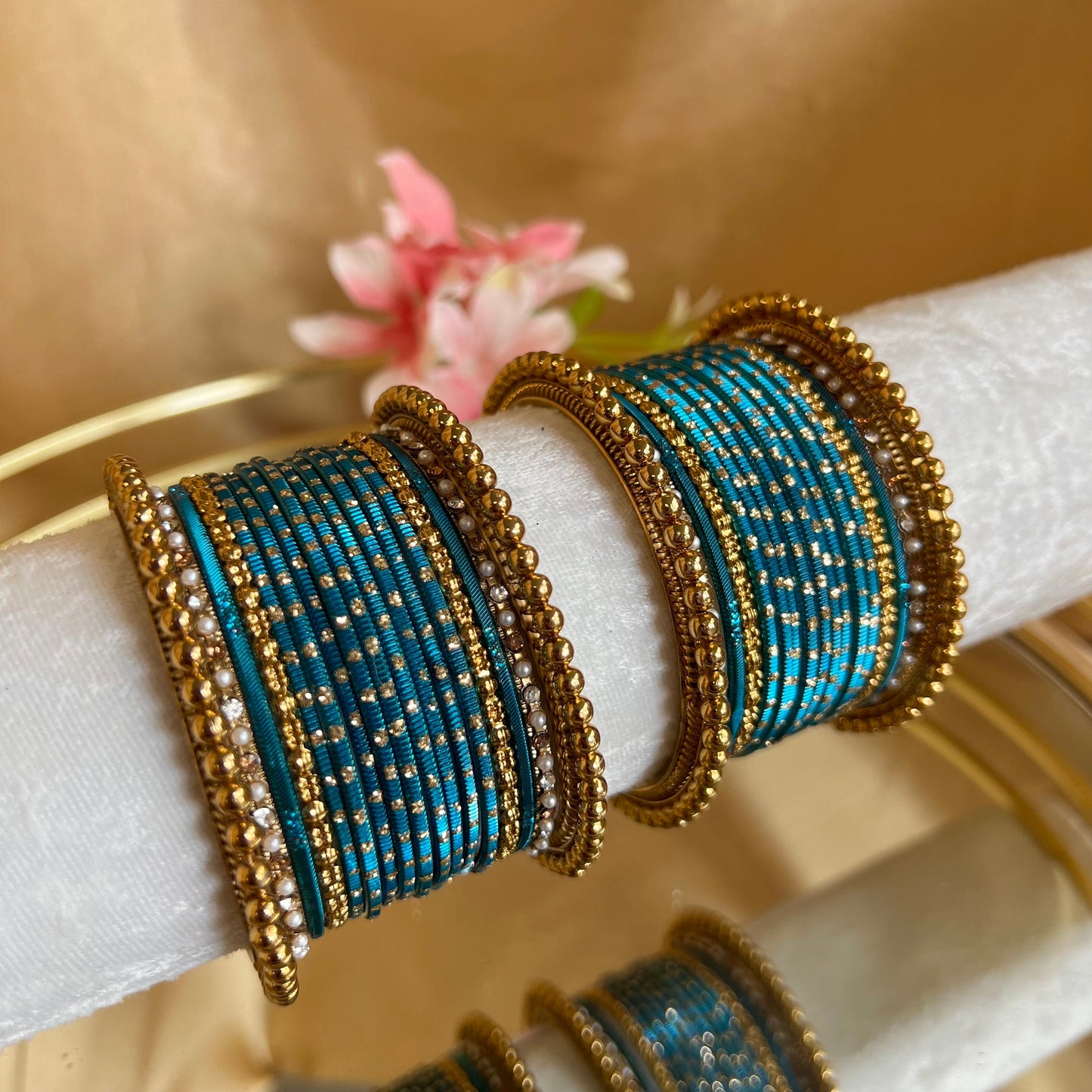 Small Blue Bangle Set/Indian/ Pakistani/Jewelley/ Fashion Bracelet