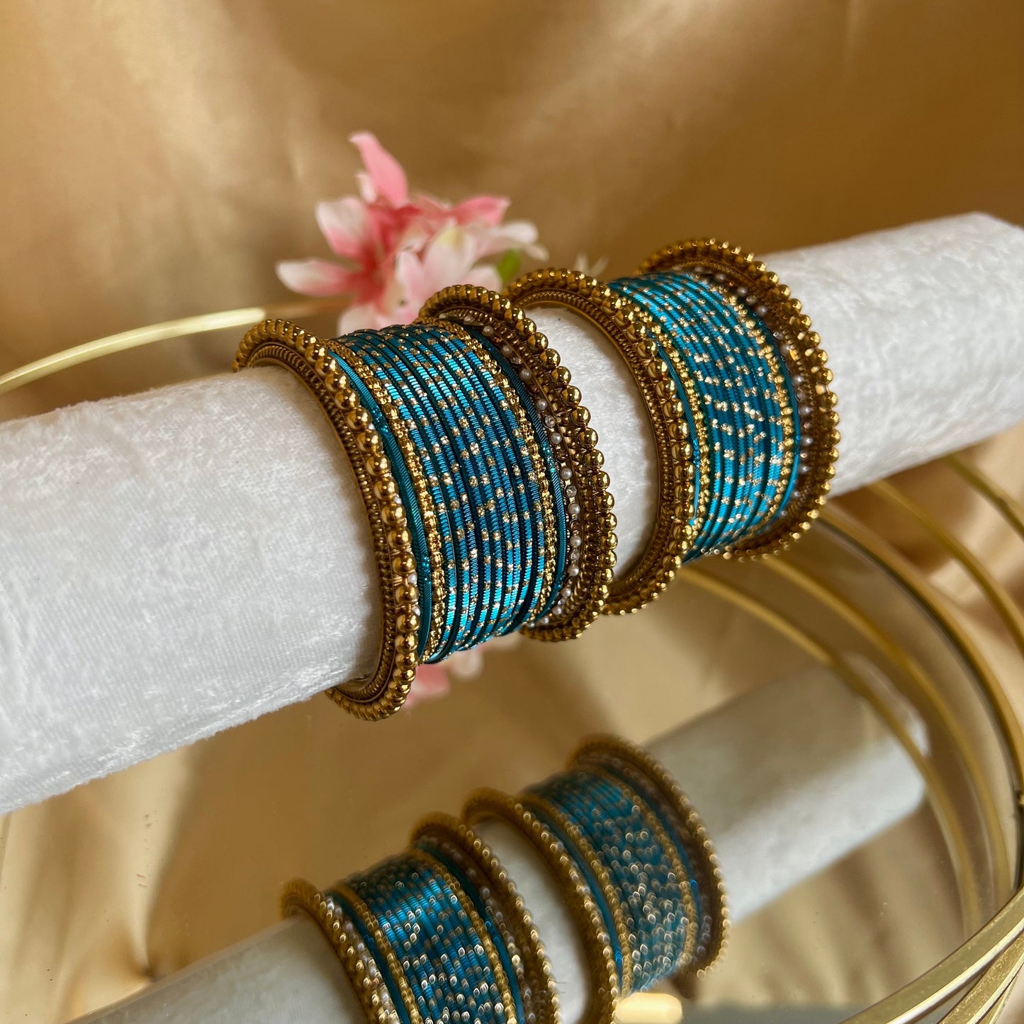Small Blue Bangle Set/Indian/ Pakistani/Jewelley/ Fashion Bracelet