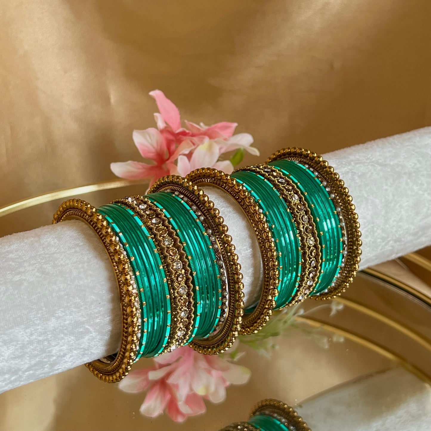 Small Mermaid Bangle Set/Indian/ Pakistani/Jewelley/ Fashion Bracelet