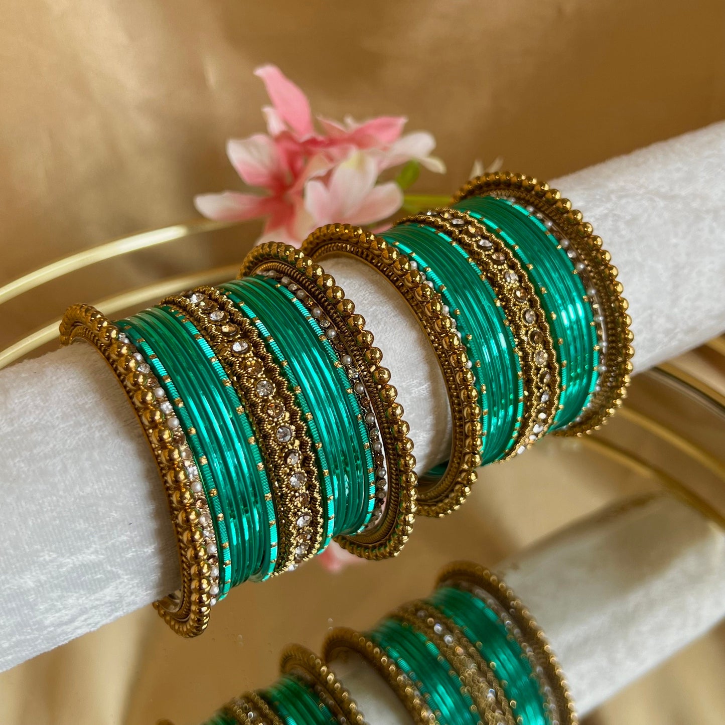 Small Mermaid Bangle Set/Indian/ Pakistani/Jewelley/ Fashion Bracelet