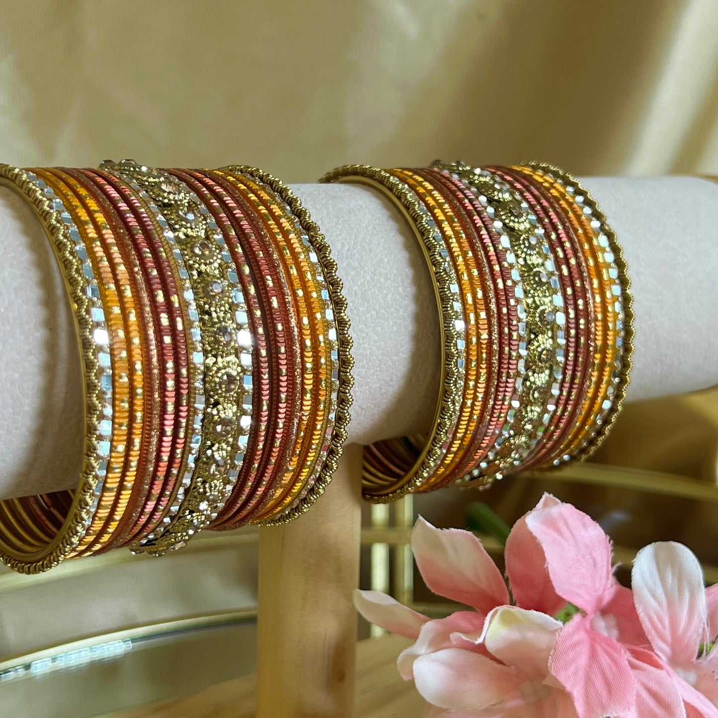 Small Sunset Bangle Set/Indian/ Pakistani/Jewelley/ Fashion Bracelet