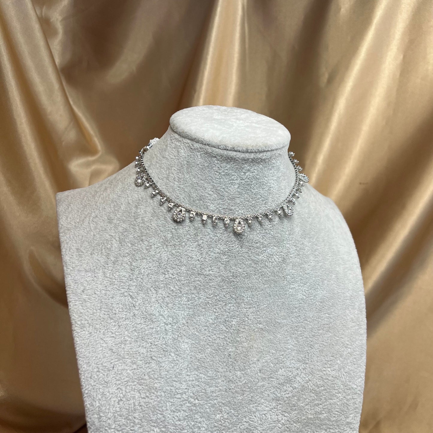 Light Weight Silver Necklace Only/ Unique Style/ Indian/ Pakistani/Fashion Jewellery/ Gift for Women