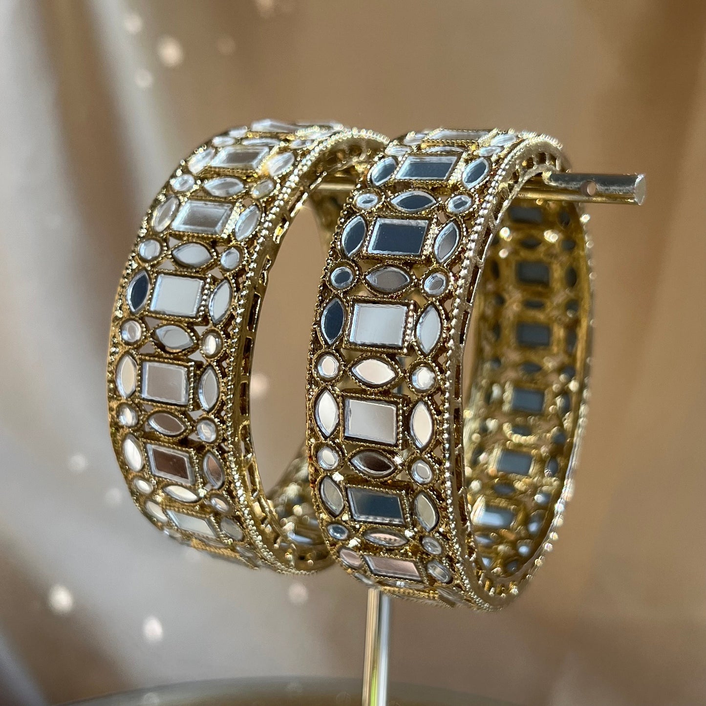 Mirror Bangle (Pair)/Indian/ Pakistani/Jewelley/ Fashion Bracelet