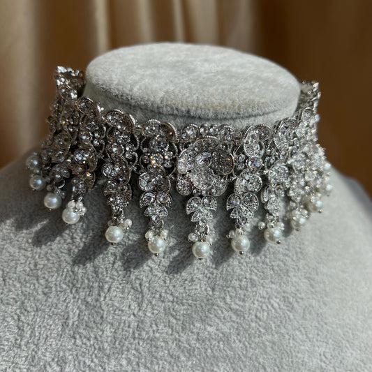 Silver Choker Only/ Unique Style/ Indian/ Pakistani/Fashion Jewellery/ Gift for Women