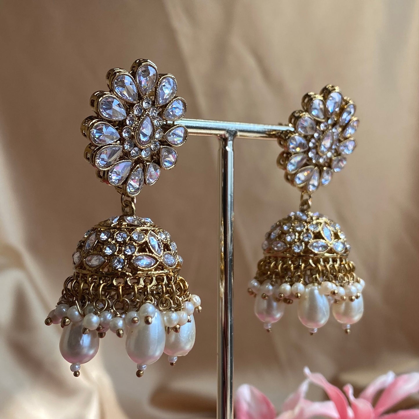 Pearl Jhumka Earring