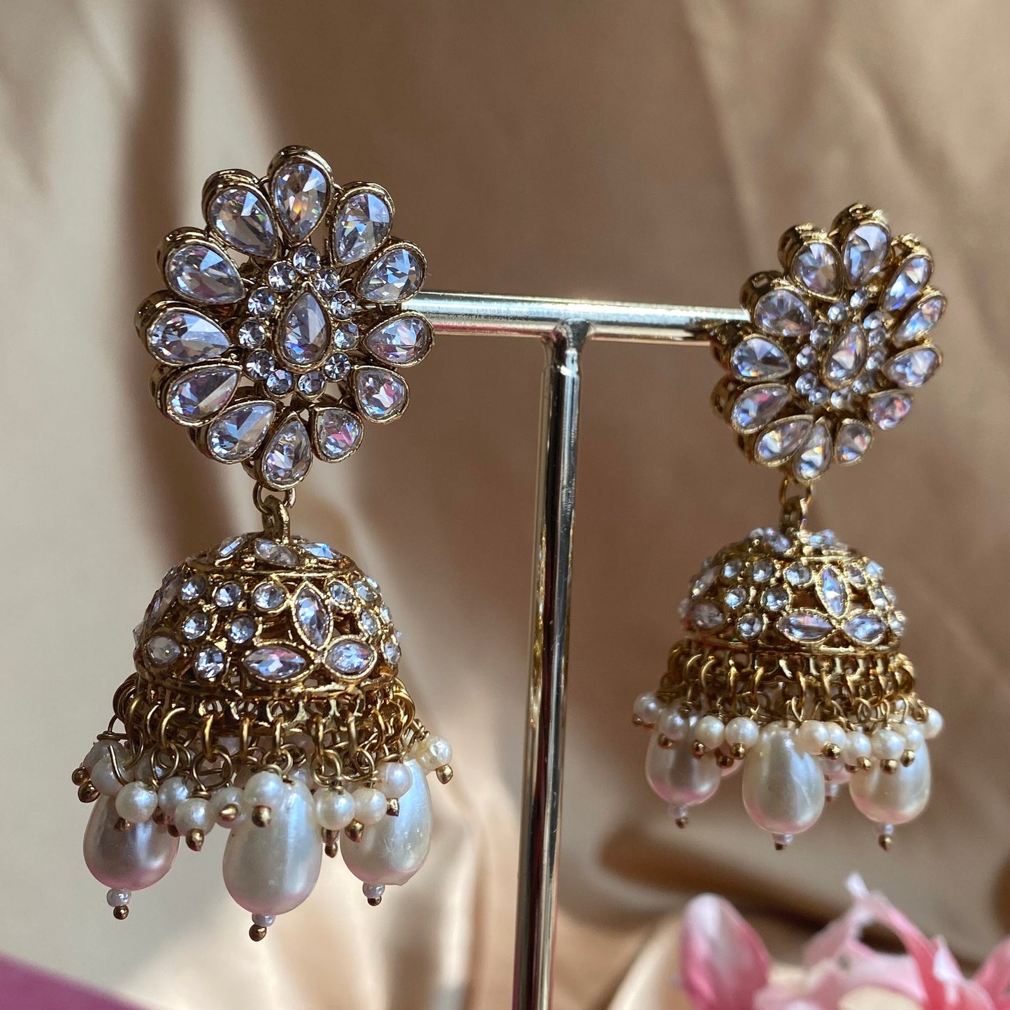 Pearl Jhumka Earring