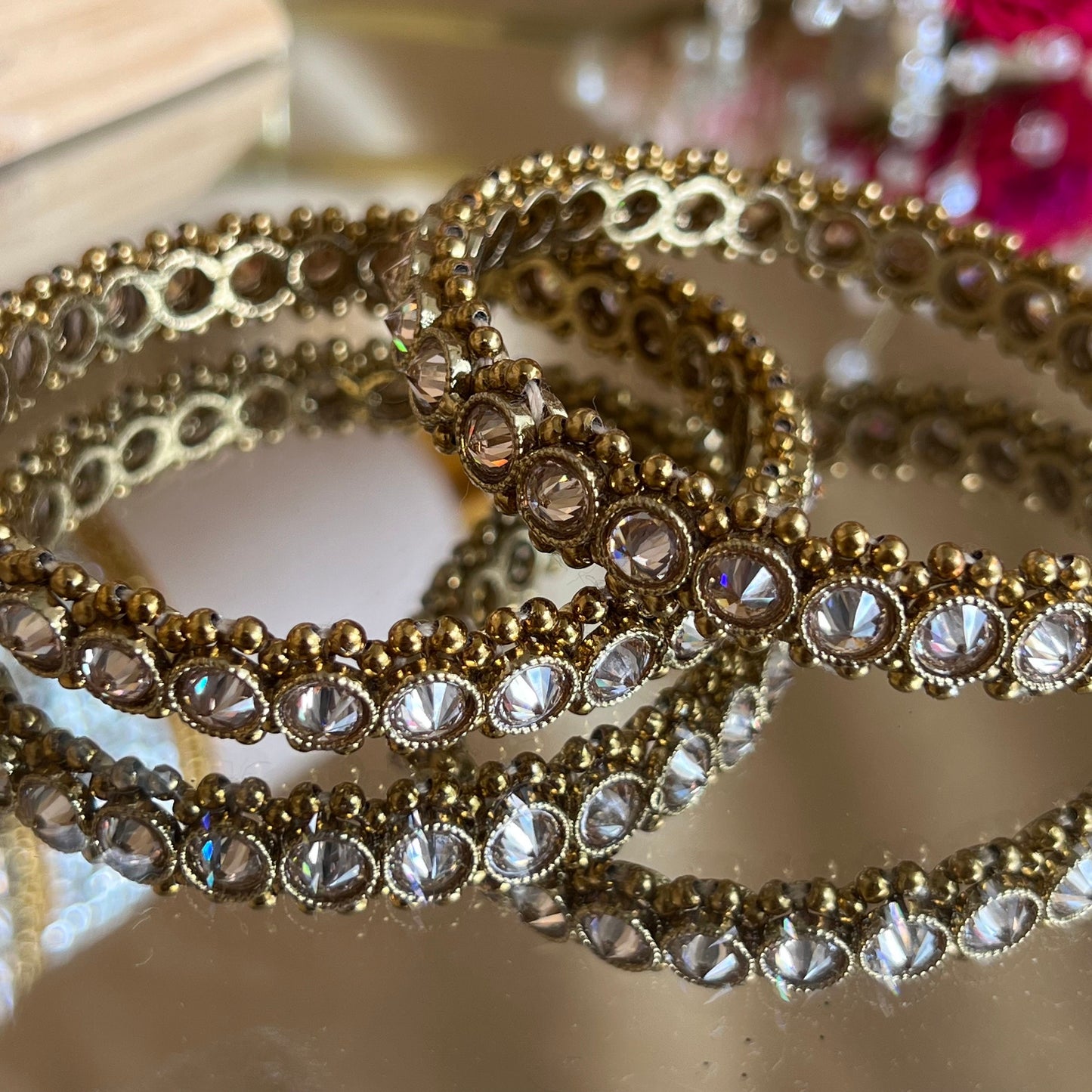 Gold/ Silver Bangle Set/Indian/ Pakistani/Jewelley/ Fashion Bracelet