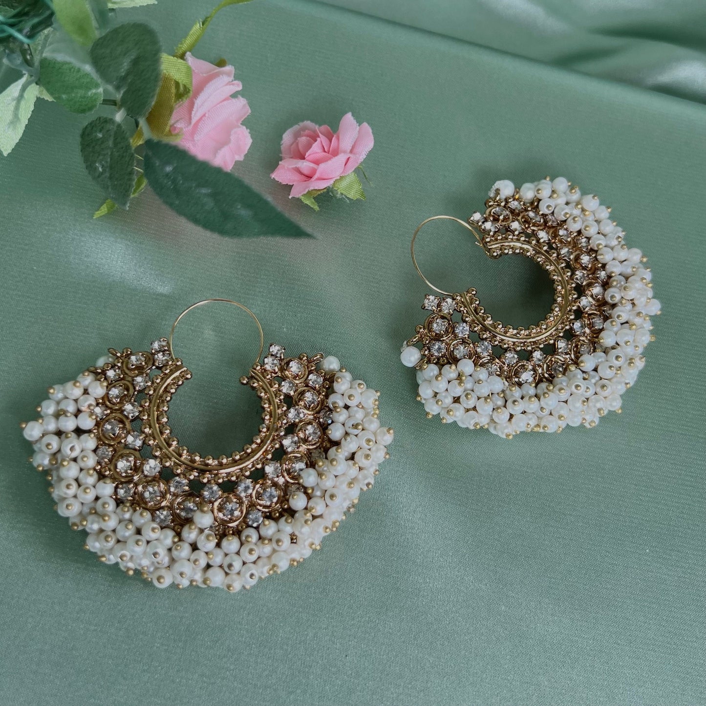 Pearl Indian Earrings/Indian/Pakistani/Fashion Jewellery