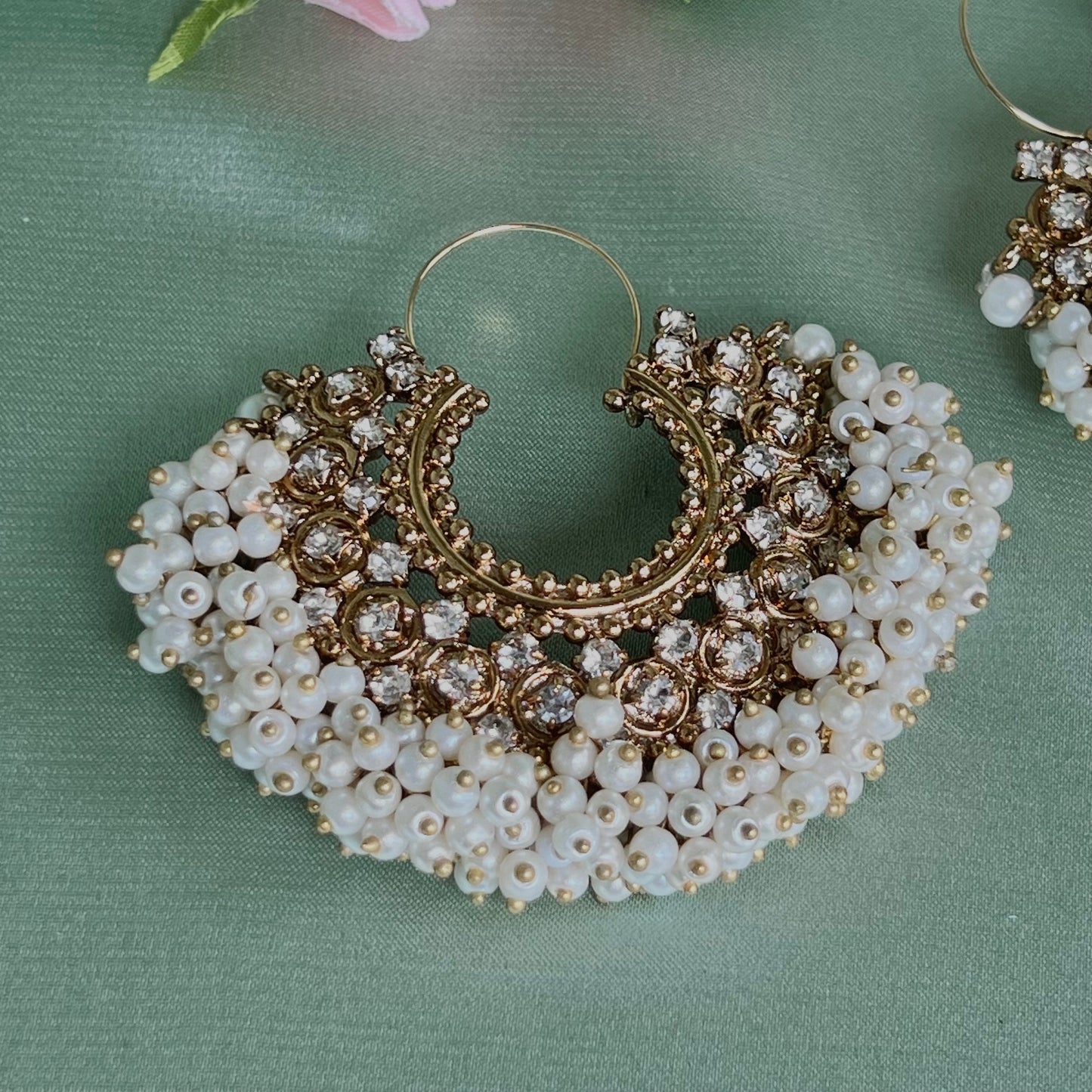 Pearl Indian Earrings/Indian/Pakistani/Fashion Jewellery