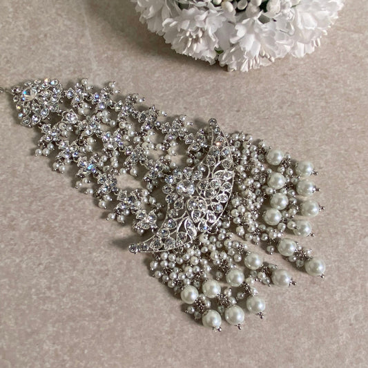 Silver Jhumar/ Passa/ Indian/ Pakistani Style/Headpieces/Jhoomar