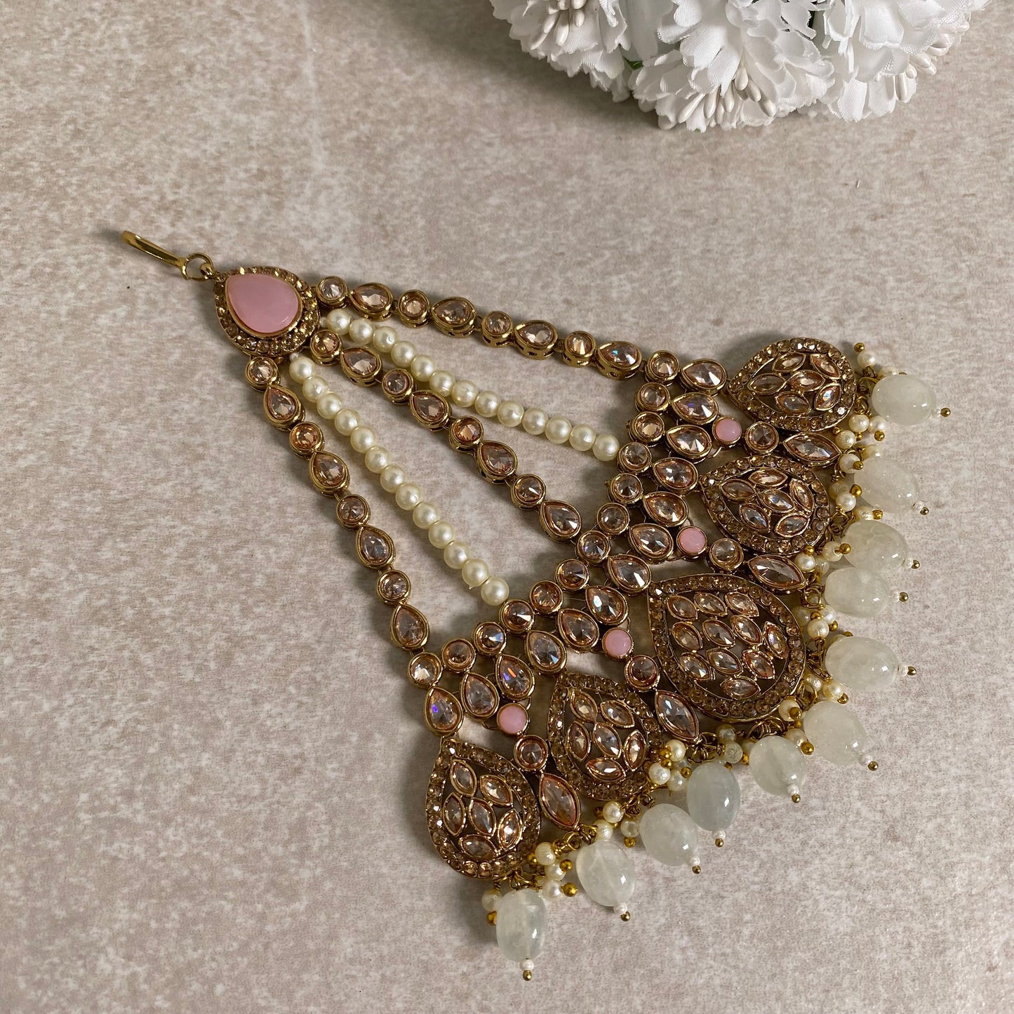 Jhumar/ Golden/Pink/Light Pink/Champagne/ Mint/ Pastel/ Passa/Jhoomar/ Indian/ Pakistani Style/Headpieces