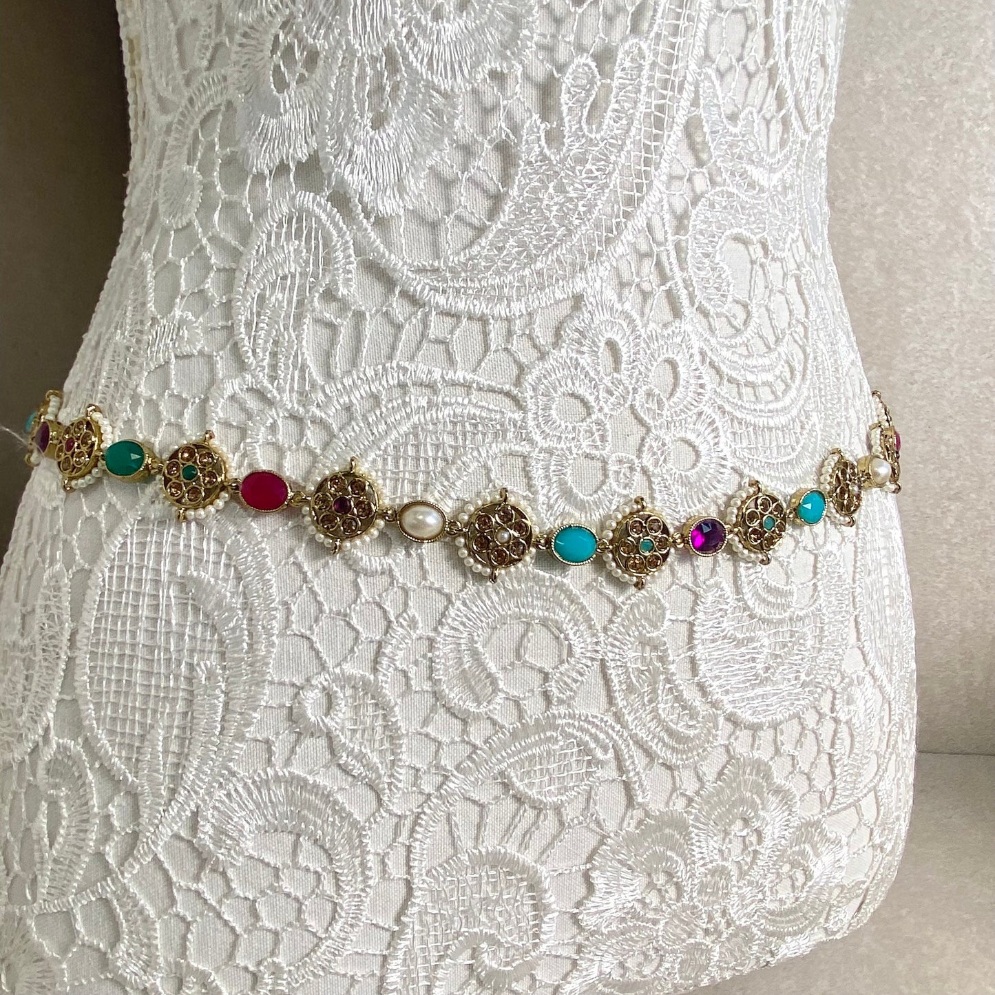 Multi Colour Waist Chain/ Belt/ Sari Belt