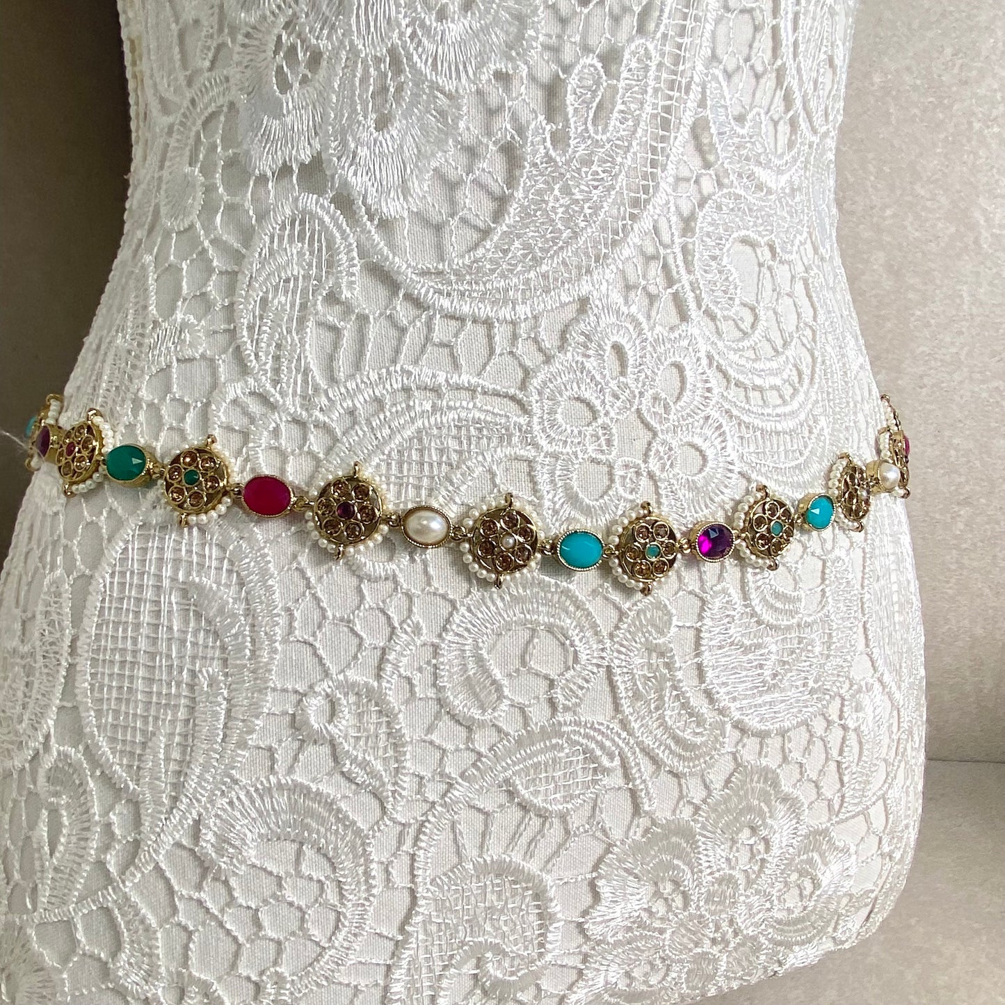 Multi Colour Waist Chain/ Belt/ Sari Belt
