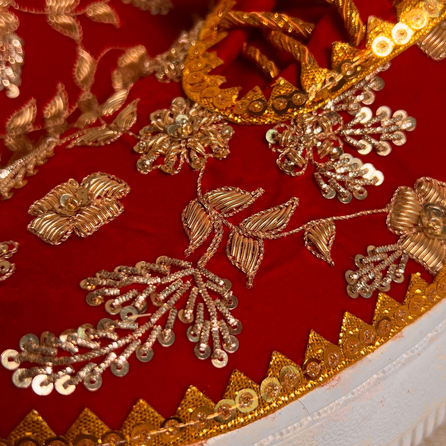 GOLD LACE/Bridal Trainers/Sneakers/Indian/Pakistani/Asian Wedding/Heavily Embroidered/Lace Dance Shoes/Unique/Gift For Her/Hand Made Shoes/