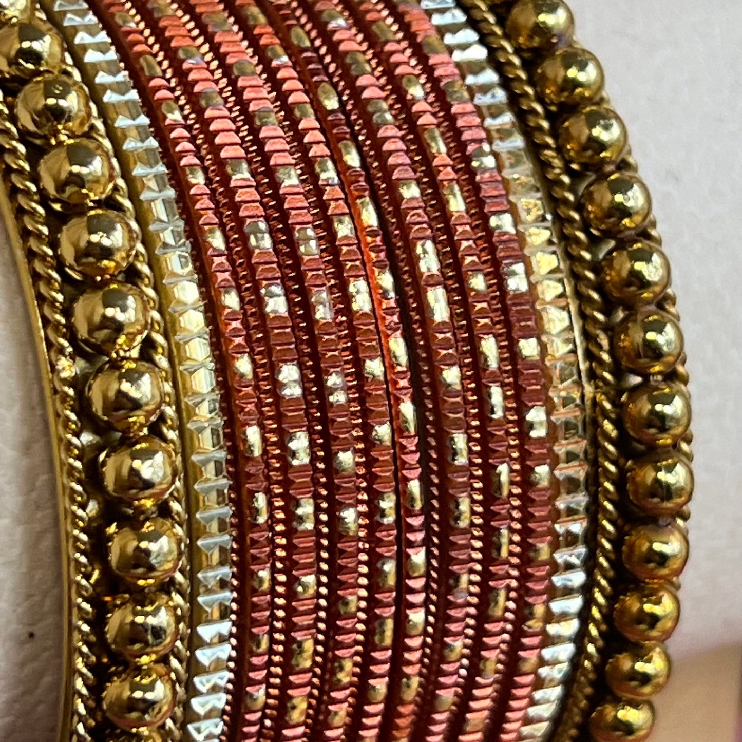 Small Rusty/ Orange Bangle Set 2.4/Indian/ Pakistani/Jewelley/ Fashion Bracelet