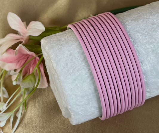 Pink Matte Single Bangles - Set of 12 - Indian Bangles/Braclets/Pink Bangles/Matte Bangles/Indian & Pakistani Jewellery