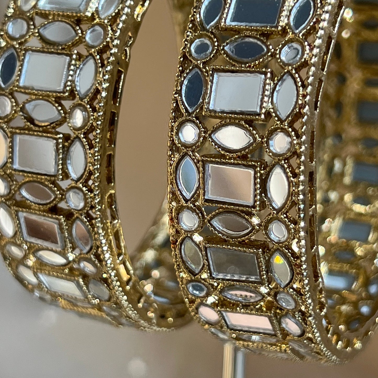 Mirror Bangle (Pair)/Indian/ Pakistani/Jewelley/ Fashion Bracelet