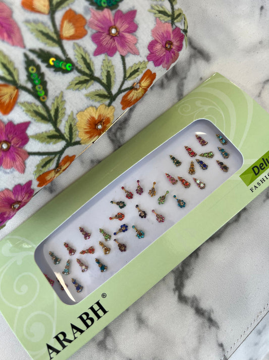 Multicolour Bindi Pack /Bindiya/ Chanlo/ Indian Accessory/ Forehead