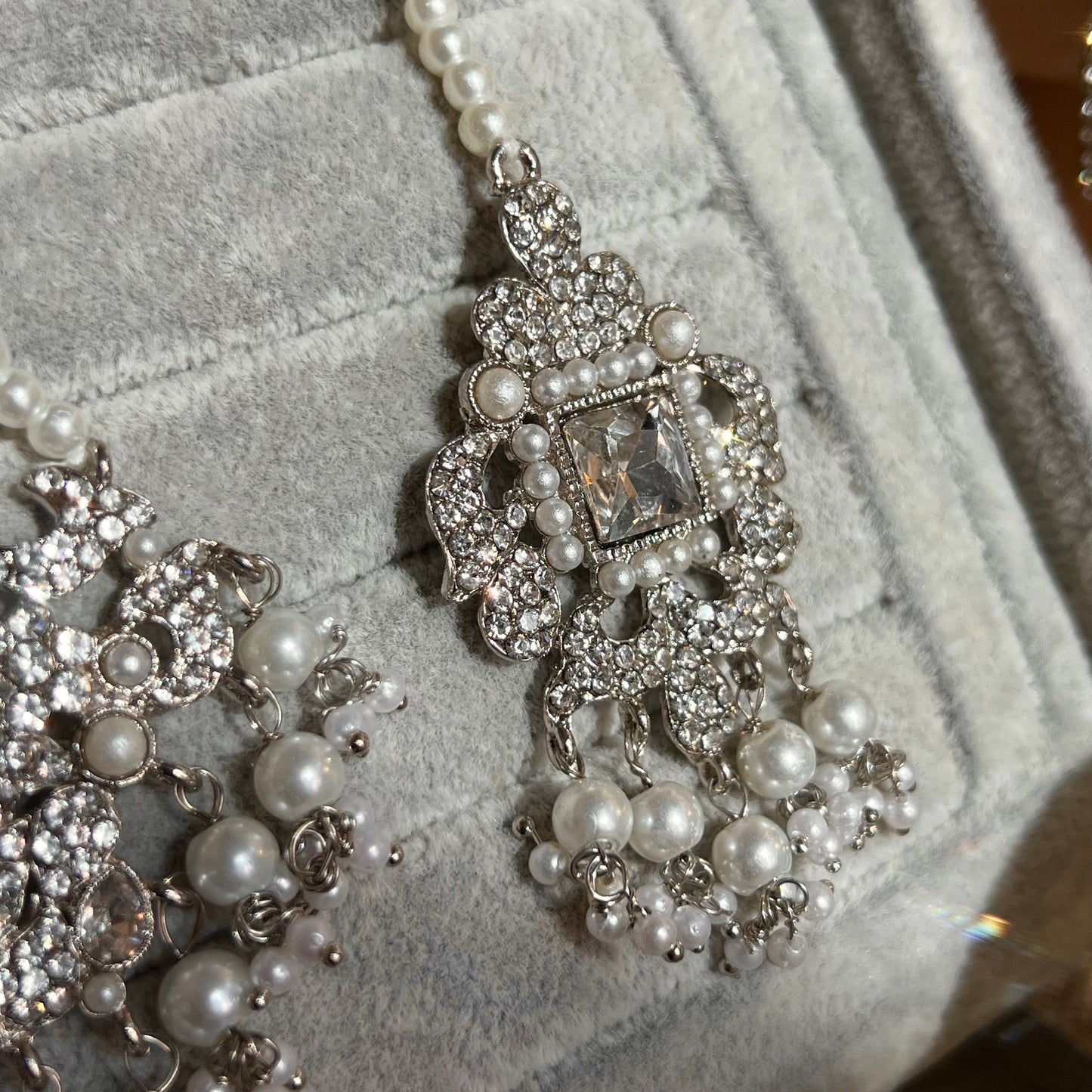 Silver Tikka and Jhumar/ Passa/ Indian/ Pakistani Style/Headpieces